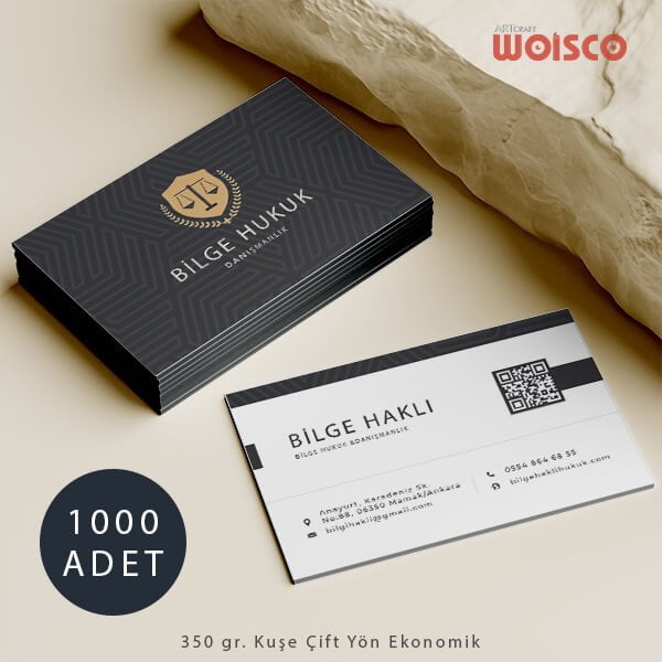Avukat Kartvizit 1000 Adet Kartvizit Bastırma