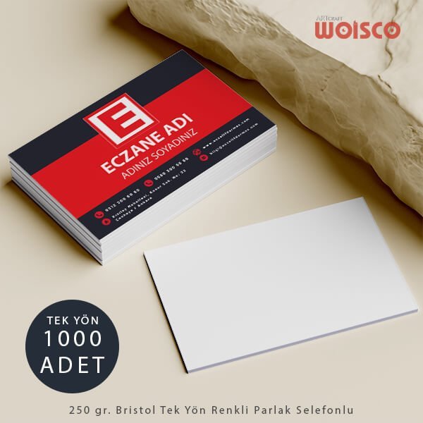 Eczane Kartvizit 1000 Adet - Eczacı Kartvizit Bastırma
