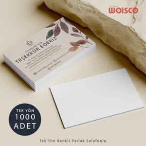 Teşekkür Kartı 1000 Adet (Model M047)