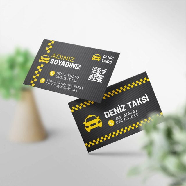 Taksici Kartvizit 1000 Adet Baskı (Model M083)