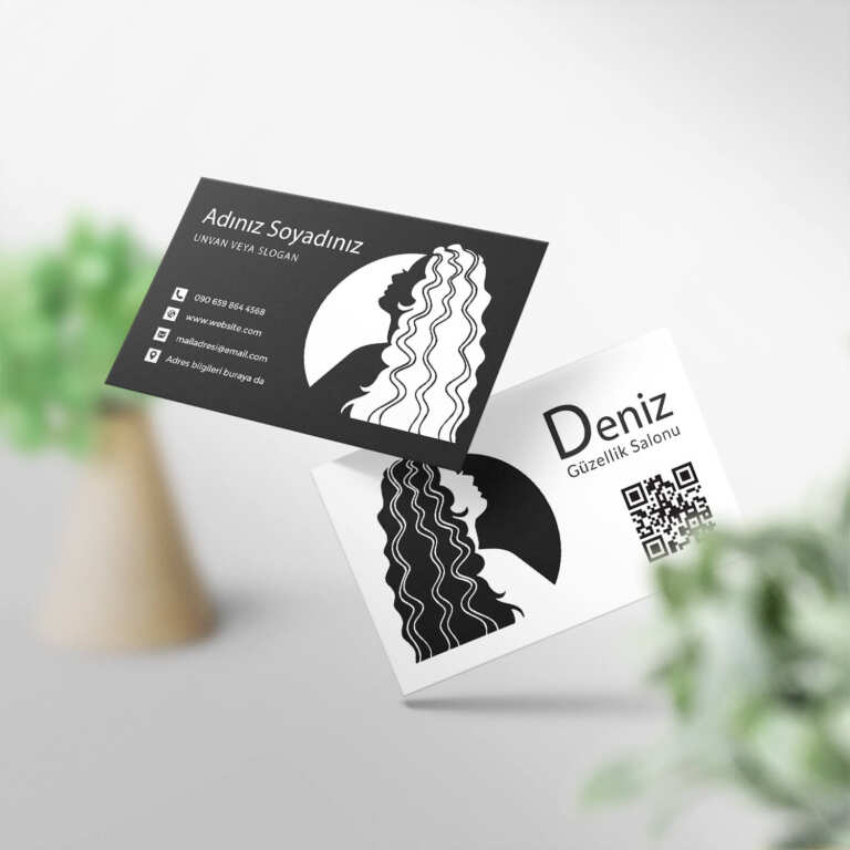 Kuaför Kartvizit 1000 Adet Baskı (Model M097)