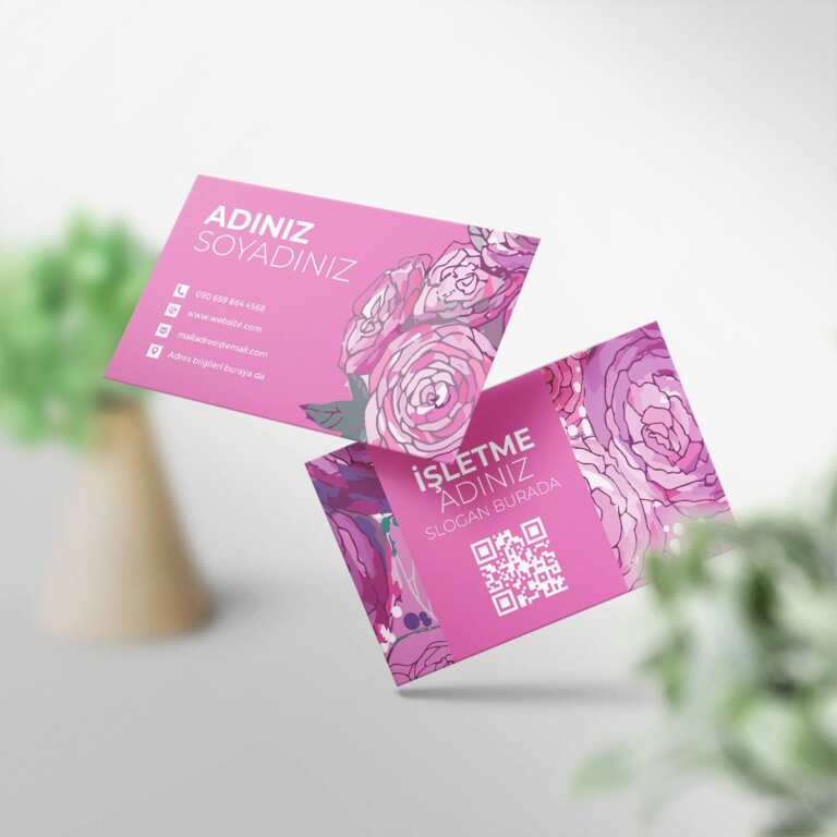 Çiçekçi Kartvizit 1000 Adet Baskı (Model M099)