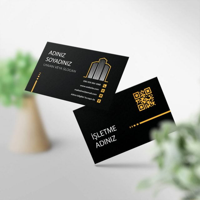 Emlakçı Kartvizit 1000 Adet Baskı (Model M090)