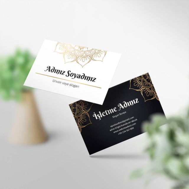 Kuyumcu Kartvizit 1000 Adet Baskı (Model M0108)