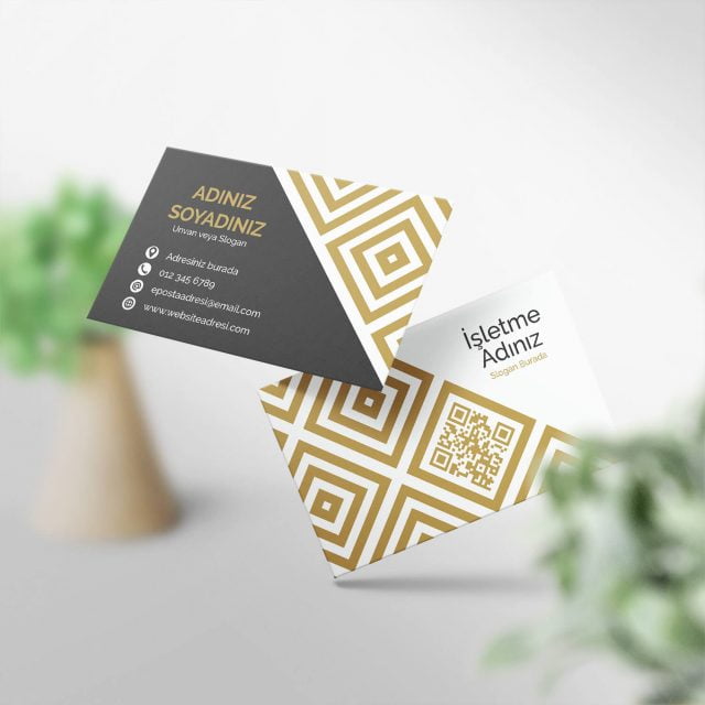 Kartvizit 1000 Adet Tek ve Çift Yönlü Baskı (Model M0109)