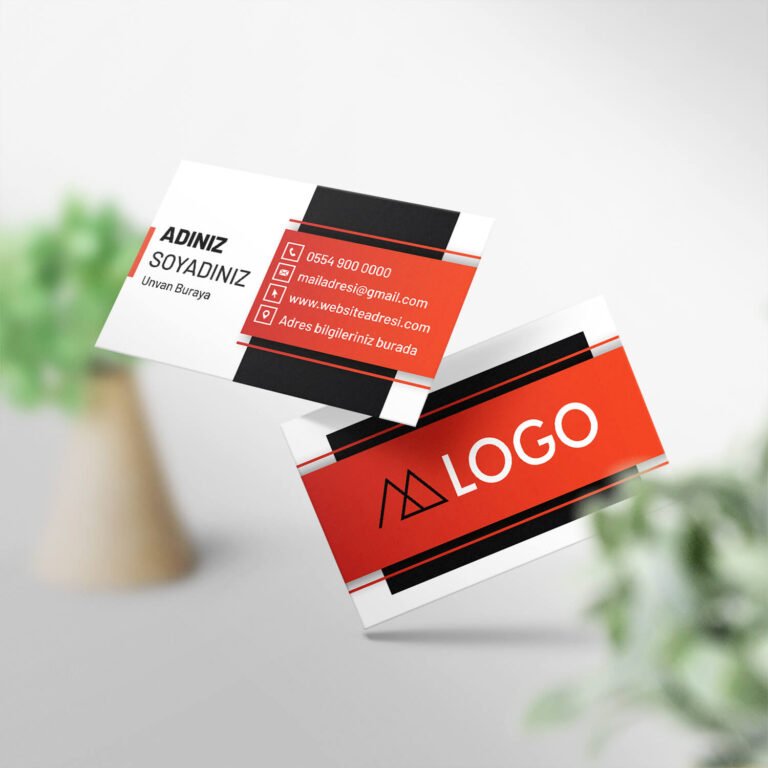 Kartvizit 1000 Adet Tek ve Çift Yönlü Baskı (Model M114)