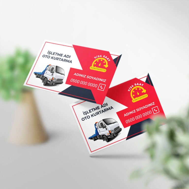 Oto Kurtarma Kartvizit 1000 Adet Baskı (Model M148)