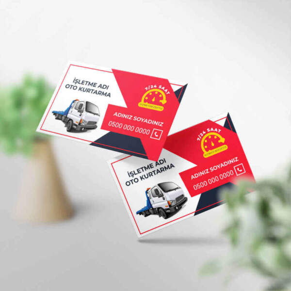 Oto Kurtarma Kartvizit 1000 Adet Baskı (Model M148)