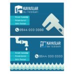 Tesisat Kartvizit 1000 Adet Baskı (Model M149)