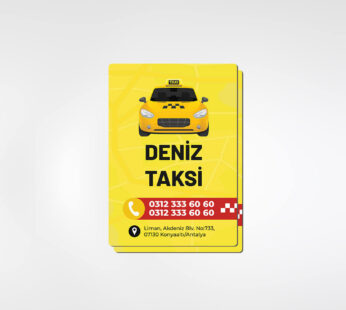 Taksici Magnet 48x68mm 1000 Adet