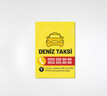 Taksici Magnet 1000 Adet