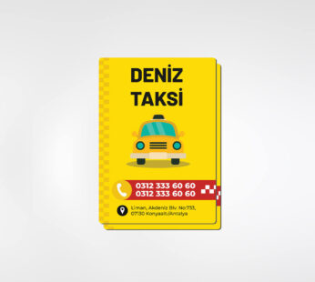 Taksici Magnet 48x68mm 1000 Adet