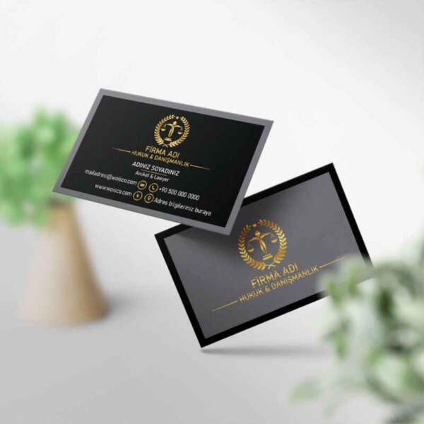 Avukat Kartvizit 1000 Adet Baskı (Model M187)
