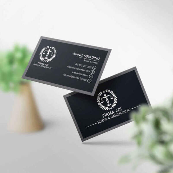 Avukat Kartvizit 1000 Adet Baskı (Model M184)