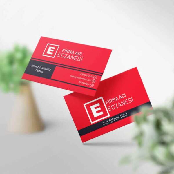 Eczane Kartvizit 1000 Adet Baskı (Model M195)