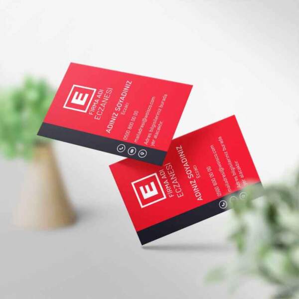 Eczane Kartvizit 1000 Adet Baskı (Model M196)