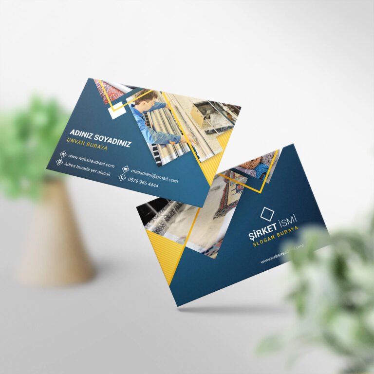 Halı Yıkama, Kuru Temizleme, Temizlik Kartvizit Baskı (Model M147)