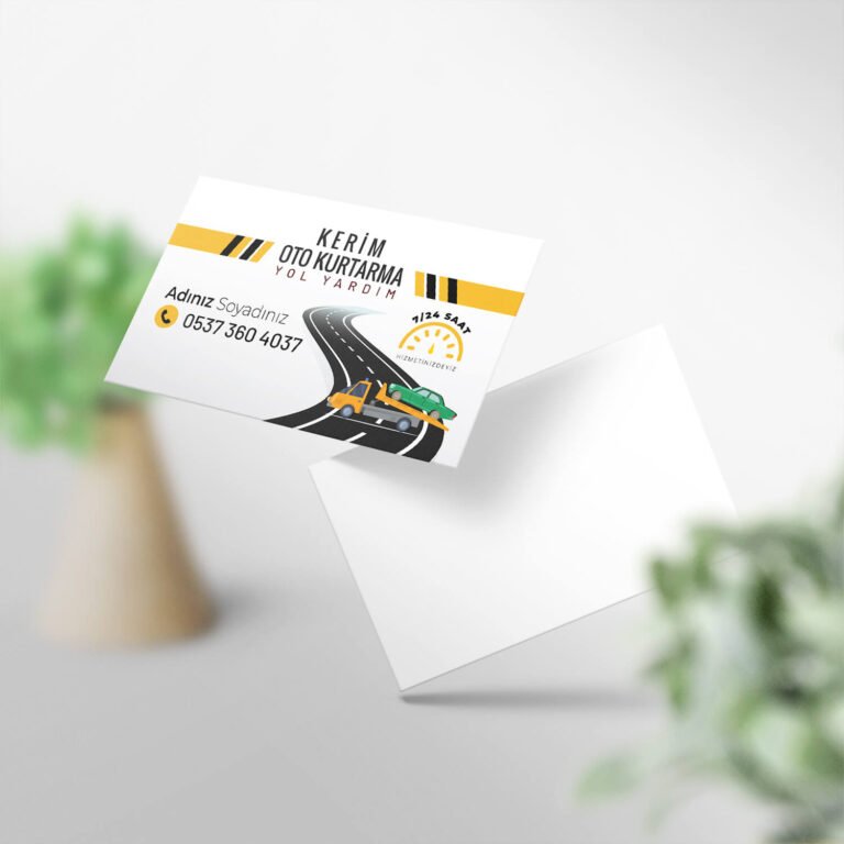 Oto Kurtarma Kartvizit 1000 Adet Baskı (Model M150)