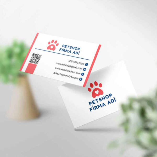 Petshop Kartvizit 1000 Adet Baskı (Model M204)