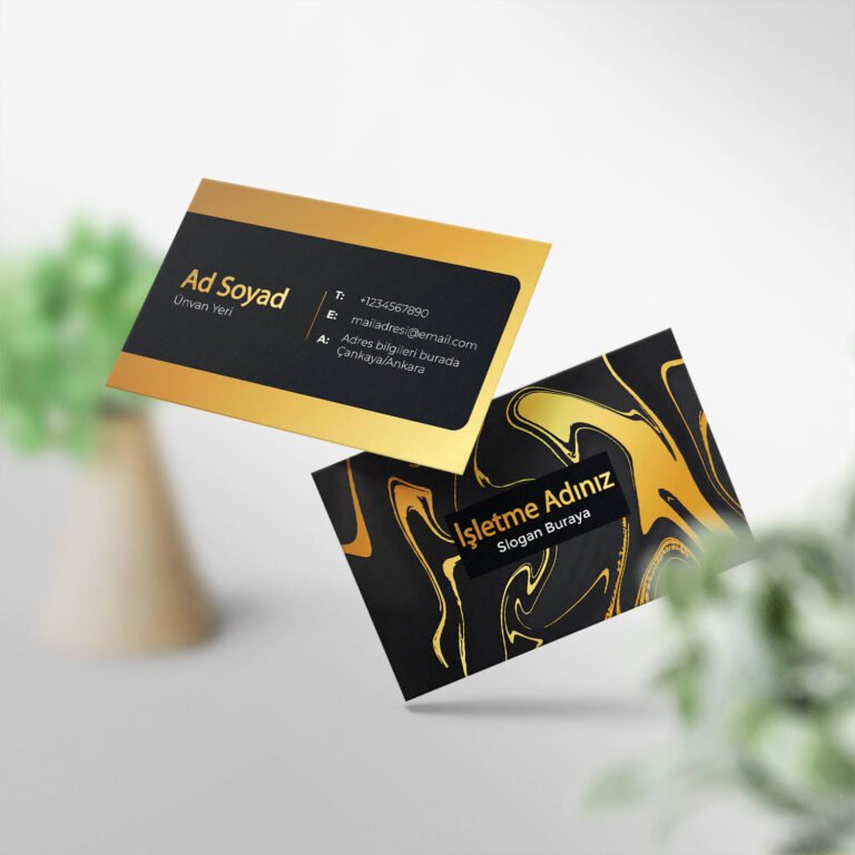 Kartvizit 1000 Adet Tek ve Çift Yönlü Baskı (Model M169)