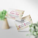 Teşekkür Kartı 1000 Adet Baskı Çiçek Temalı No: 9