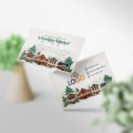 Teşekkür Kartı 1000 Adet Baskı Kış / Yeni Yıl Temalı