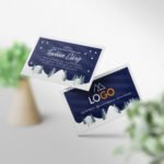 Teşekkür Kartı 1000 Adet Baskı Kış / Yeni Yıl Temalı