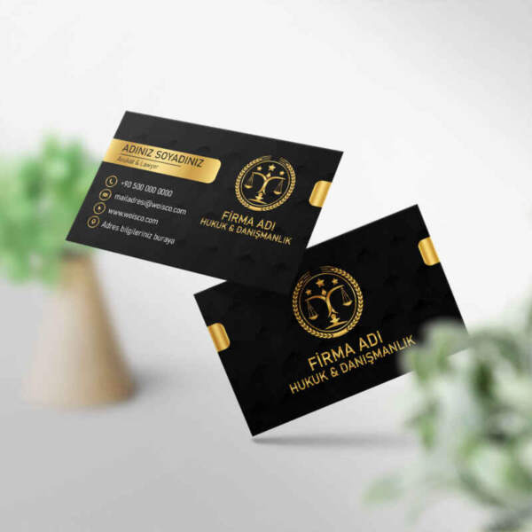 Avukat Kartvizit 1000 Adet Baskı M219 Kartvizit Bastırma