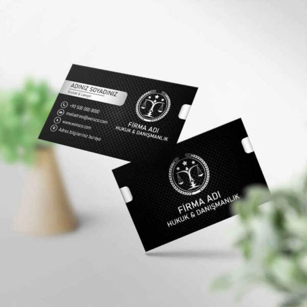 Avukat Kartvizit 1000 Adet Baskı M218 Kartvizit Bastırma