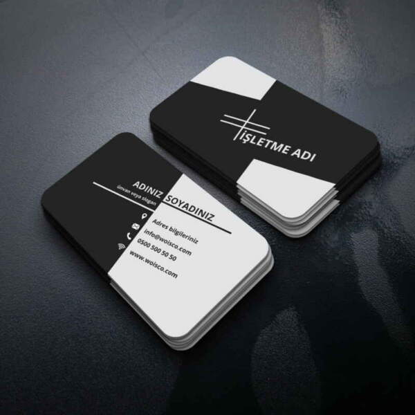 700gr Çift Yönlü Oval Kesim Sıvama Kartvizit M228