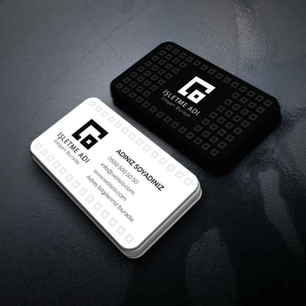 700gr Çift Yönlü Oval Kesim Sıvama Kartvizit M227