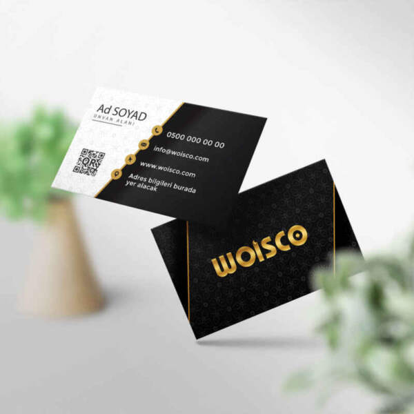 Altın Renkli Kartvizit Baskı M240