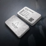 Gümüş Renkli Kartvizit 1000 Adet Baskı (Model M236)