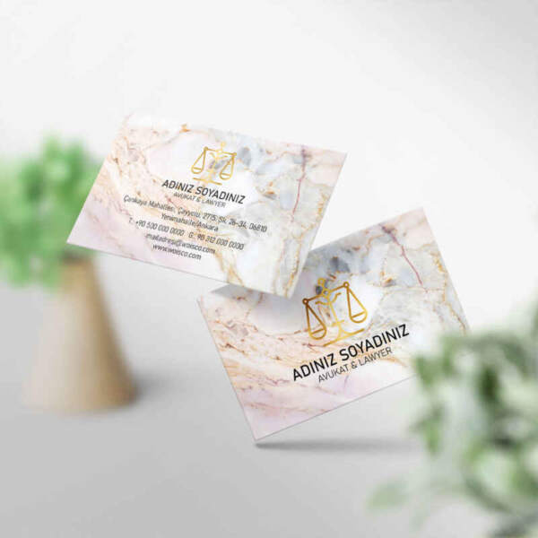 : Avukat Kartvizit Baskı M317 Kartvizit Bastırma