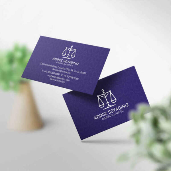 Avukat Kartvizit 1000 Adet Baskı M318 Kartvizit Bastırma