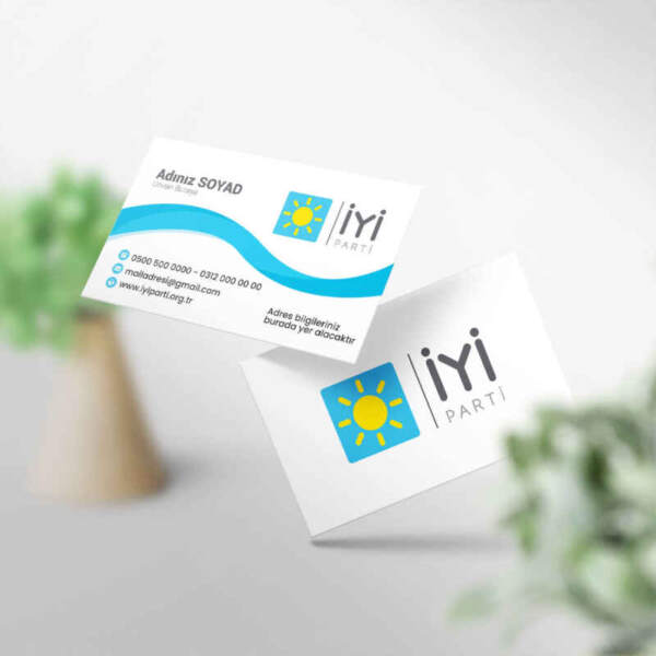 İyi Parti Kartvizit 1000 Adet Baskı (Model M008)