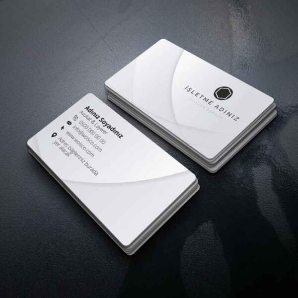 Gri Kartvizit 1000 Adet Baskı M315