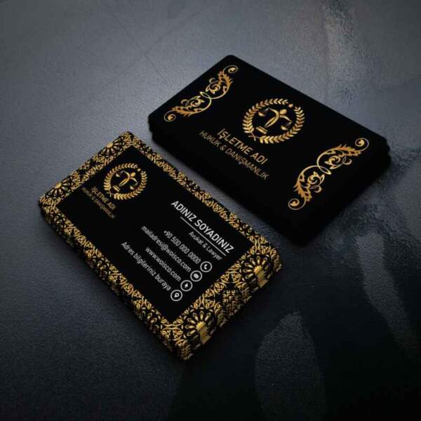 Avukat 700gr Çift Yönlü Sıvama Kartvizit 1000 Adet Baskı (M310)