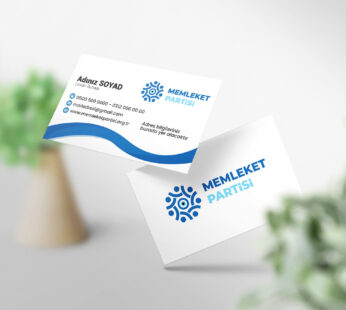 Memleket Partisi Kartvizit 1000 Adet Baskı -Md:04