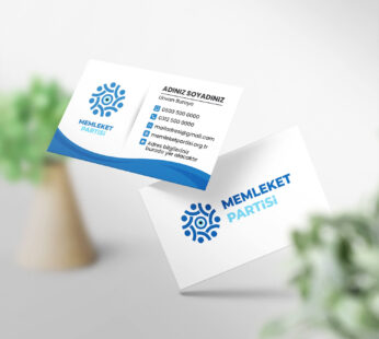 Memleket Partisi Kartvizit 1000 Adet Baskı -Md:08