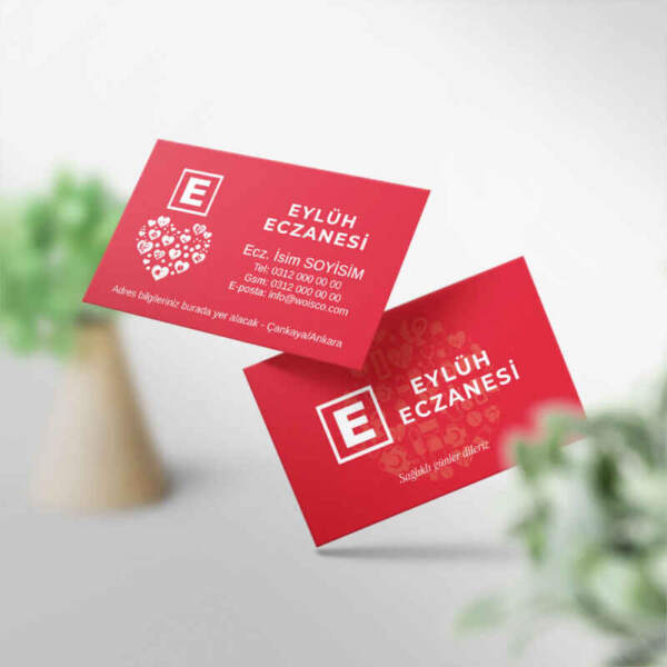 Eczane Kartvizit 1000 Adet Baskı (Model E0011)