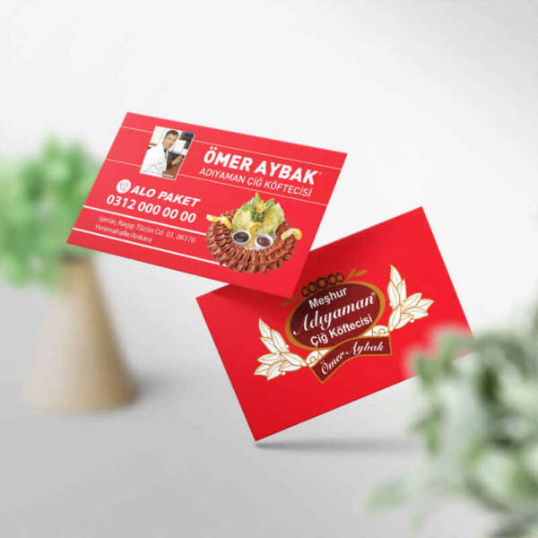 Ömer Aybek Çiğköfte Kartvizit K00157