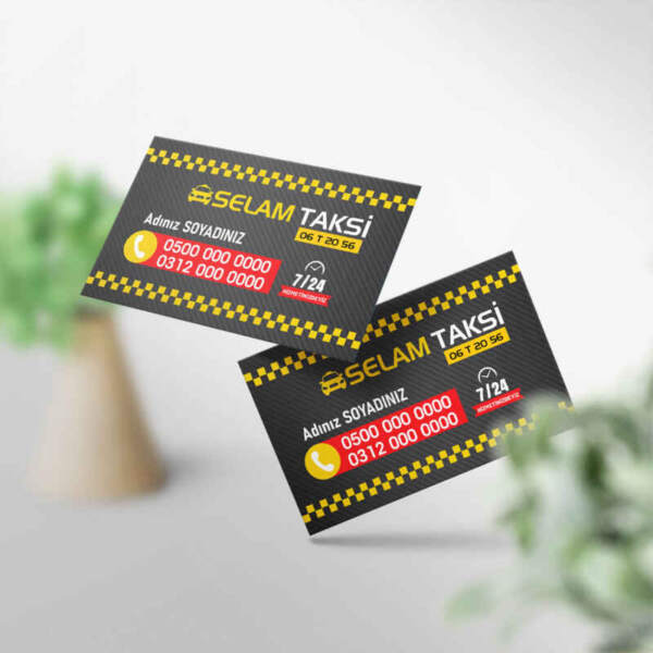 Taksici 1000 Adet Kartvizit Baskı (Model T00116)