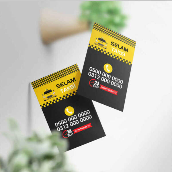 Taksici 1000 Adet Kartvizit Baskı (Model T00117)