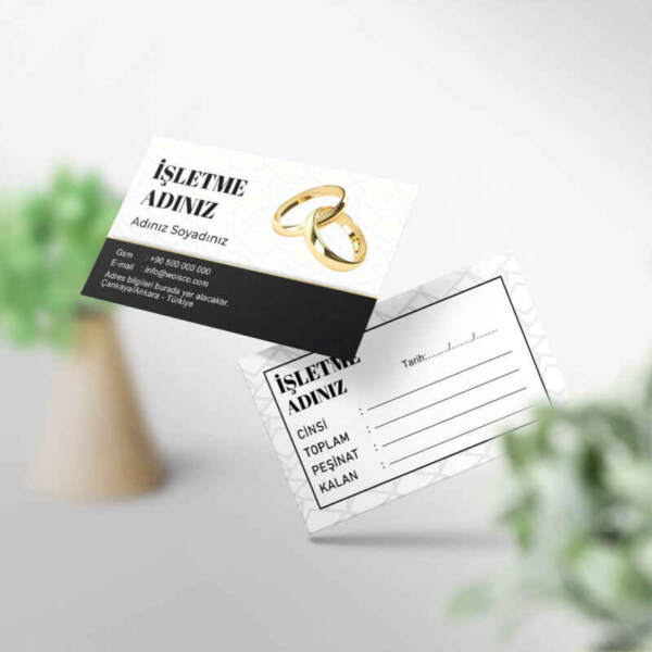 Kuyumcu Kartvizit 1000 Adet Baskı (Model KU011)