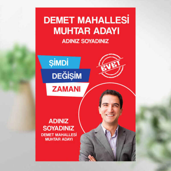 Muhtar Adayı Broşür Baskı