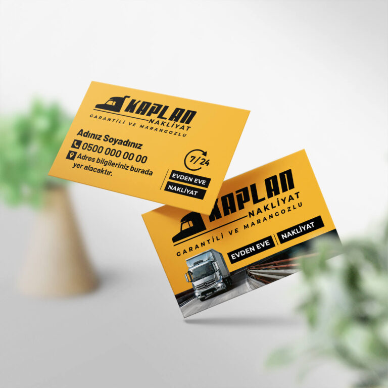 Nakliyeci Kartvizit Baskı 1000 Adet (PU1005)