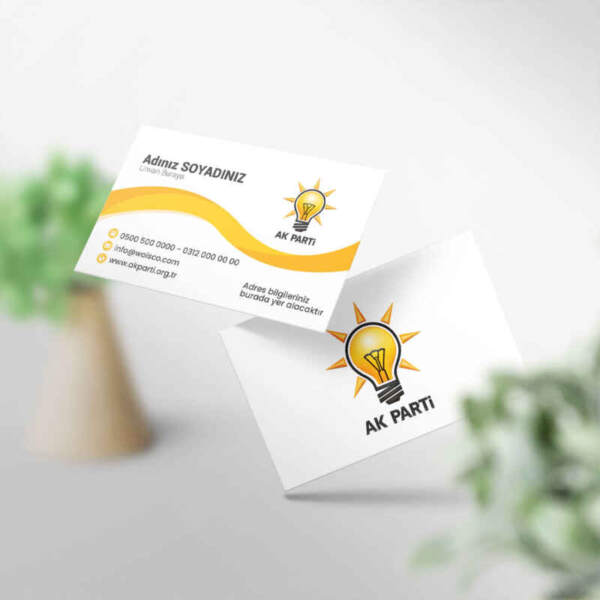 AK Parti Kartvizit Baskı (MD: AK001)