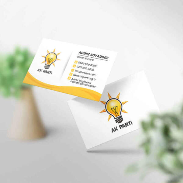 AK Parti Kartvizit Baskı (MD: AK003)