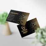 Gold Desenli Kartvizit Baskı CR0058